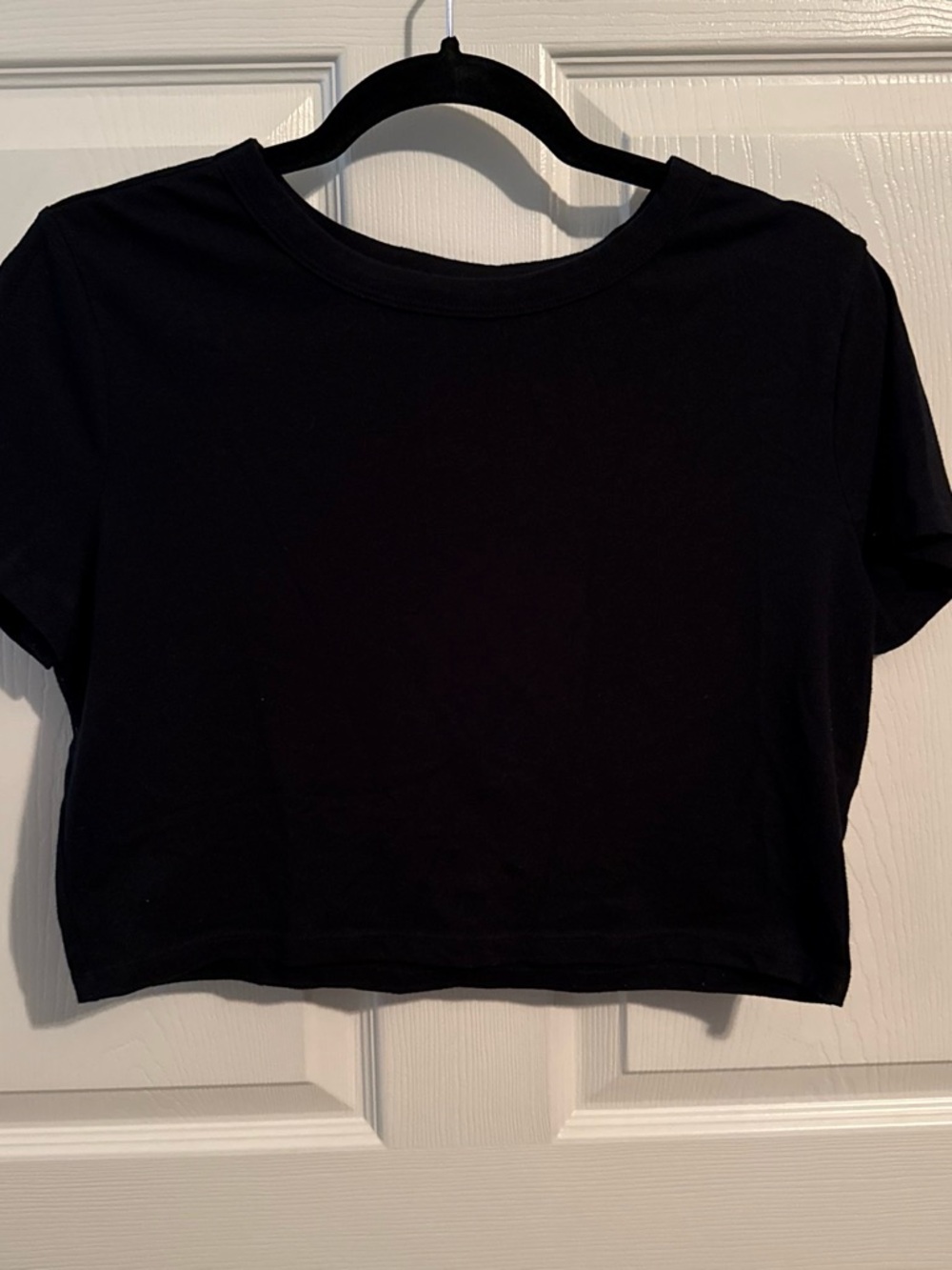 wild fable Black Cropped Tee - Short Sleeve Crop Top